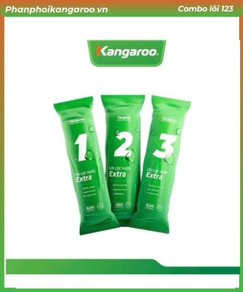 Combo 3 Lõi Lọc Nước 1, 2, 3 Kangaroo