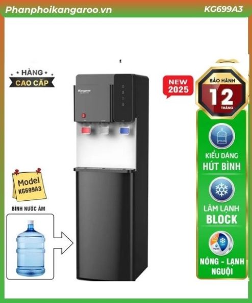 Cây nước nóng lạnh Kangaroo KG699A3 – Cây Hút Bình, Mới 2024